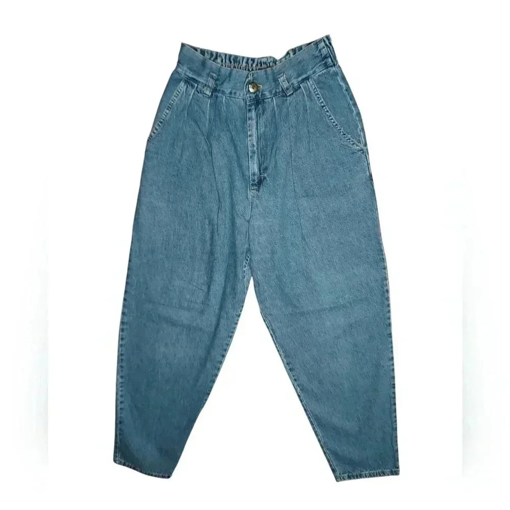 Vintage A. Smile High-Rise Mom Jeans Bareback